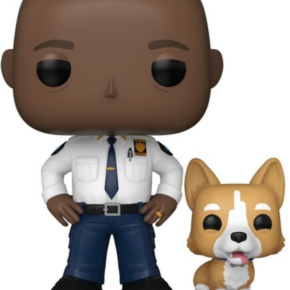 NEW/MINT FUNKO POP! Brooklyn Nine-Nine: Captain Holt w/Cheddar #1626~ FAST SHIP!